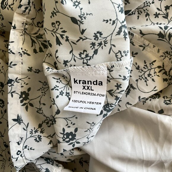 KRANDA PLUS SIZE SMOCKED MAXI DRESS - Picture 14 of 16